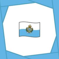 san Marino Flagge abstrakt Hintergrund Design Vorlage. san Marino Unabhängigkeit Tag Banner Sozial Medien Post. san Marino Banner vektor