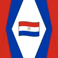 paraguay flagga abstrakt bakgrund design mall. paraguay oberoende dag baner social media posta. bakgrund vektor