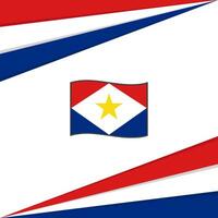 Saba Flagge abstrakt Hintergrund Design Vorlage. Saba Unabhängigkeit Tag Banner Sozial Medien Post. Saba Design vektor