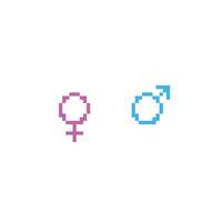 männlich und weiblich Logo Symbol vektor