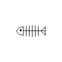Fisch Knochen Logo Symbol vektor