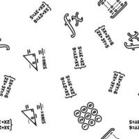 matematik utbildning skola vetenskap vektor sömlös mönster