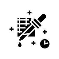 Medikation Dosierung Apotheker Glyphe Symbol Vektor Illustration