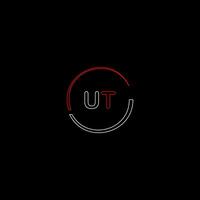 ut kreativ modern Briefe Logo Design Vorlage vektor