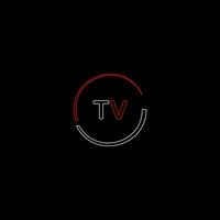 Fernseher kreativ modern Briefe Logo Design Vorlage vektor
