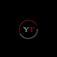 yt kreativ modern Briefe Logo Design Vorlage vektor