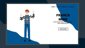 Netz Frankreich Mime Vektor