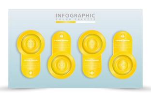 Illustrationsvektordesign realistische Prozessinfografikschablone vektor