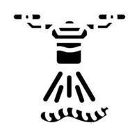 Pest Steuerung Drohne Glyphe Symbol Vektor Illustration