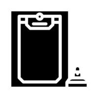 Clever Haustier Tür Zuhause Glyphe Symbol Vektor Illustration