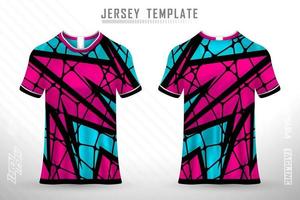 Sport-Trikot und T-Shirt-Vorlage Sport-Trikot-Design-Vektor-Modell vektor