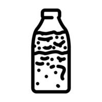 Milch verfault Essen Linie Symbol Vektor Illustration