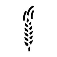 gul korn växt glyf ikon vektor illustration