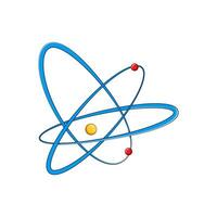 Molekül Atom Karikatur Vektor Illustration