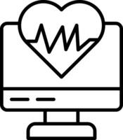 EKG Monitor Vektor Symbol