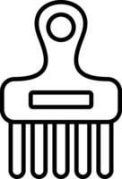 afro Kamm Vektor Symbol