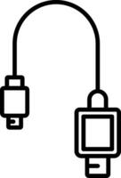 Vektorsymbol für USB-Kabel vektor