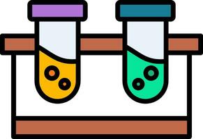 Vektorsymbol für Reagenzgläser vektor