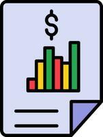 Vektorsymbol für Finanzberichte vektor