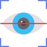 Augenscan-Vektorsymbol vektor