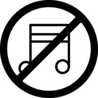 kein Musikvektorsymbol vektor