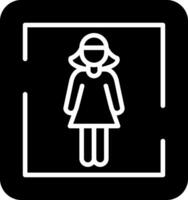 weiblich Toilette Zeichen Vektor Symbol