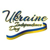 Unabhängigkeitstag der Ukraine vektor