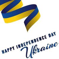 wehende Fahnen. Unabhängigkeitstag der Ukraine vektor