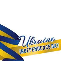 Unabhängigkeitstag der Ukraine vektor