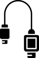 Vektorsymbol für USB-Kabel vektor