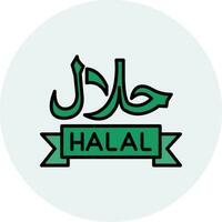 Symbol für Halal-Vektor vektor