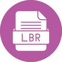 lbr Datei Format Vektor Symbol