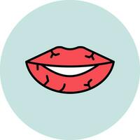 getrocknet Lippen Vektor Symbol