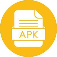 apk fil formatera vektor ikon