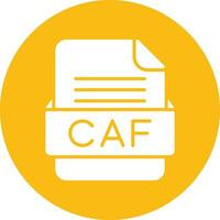 caf fil formatera vektor ikon