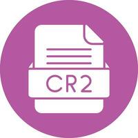 cr2 fil formatera vektor ikon