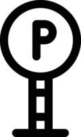 Parkplatz-Vektor-Symbol vektor