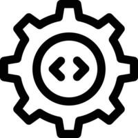 Code die Einstellungen Vektor Symbol