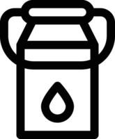 Milch Eimer Vektor Symbol