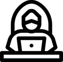 Hacker-Vektor-Symbol vektor