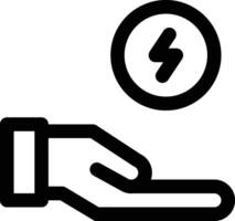 Energie Speichern Vektor Symbol