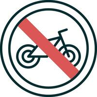 Nein Fahrrad Vektor Symbol