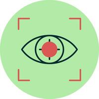 Auge Verfolgung Vektor Symbol