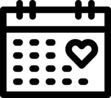 Vektorsymbol für Hochzeitsdatum vektor