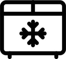 Gefrierschrank Vektor Symbol