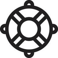 Rettungsring-Vektor-Symbol vektor