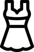 Frau Kleider Vektor Symbol