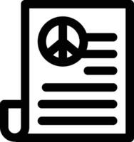 fred fördrag vektor ikon