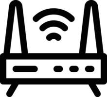 WLAN-Router-Vektorsymbol vektor