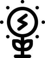 Öko Elektrizität Vektor Symbol